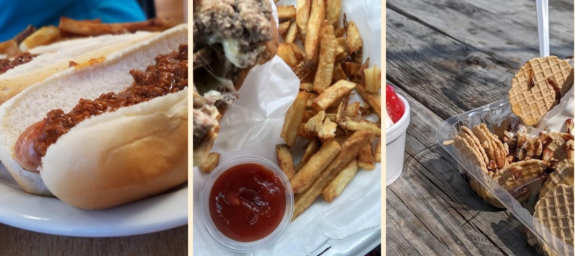 Mussell Beach Drive In Bay city Michigan Menu